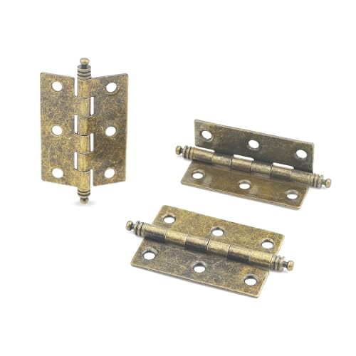 MABAHON Lot de 4 charnières de porte pliables en bronze – vue 2