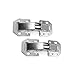 BE-TOOL Cabinet Hinge, 1Pair Soft Close Hinge 90 Degree Full Overlay Anti-rust Hinges for Inset Kitchen Cabinet Cupboard Wardrobe Doors