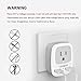 TESSAN Italy Travel Power Adapter, Grounded Plug with Dual USB Charging Ports, Type L Outlet Adaptor for US to Italian Chile Uruguay (2 Pack)