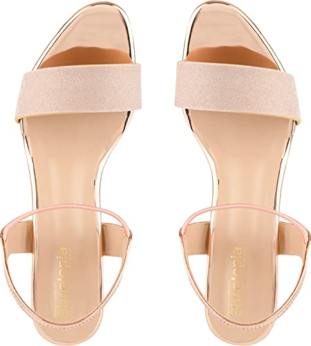 Image of Shoetopia Women's Kitten Heel Sandals