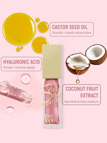 Image of Daily Life Forever52 Sensational Lifter Lip Gloss | High-Shine, Hydrating & Non-Sticky | Infused with Hyaluronic Acid, Coconut Fruit Extract & Castor Seed Oil | Fuller, Smooth, Radiant Lips (Diamond Melt 02, 7.5g)