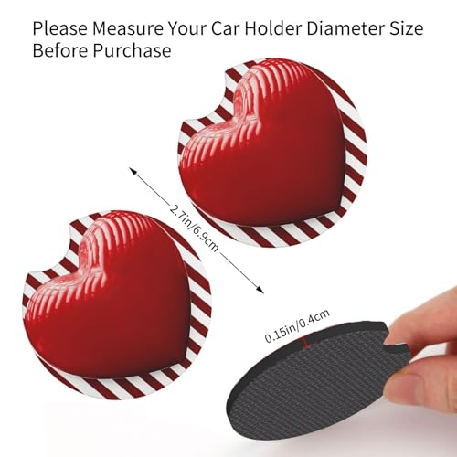 Posavasos para portavasos de auto 2 piezas negro miniatura 2