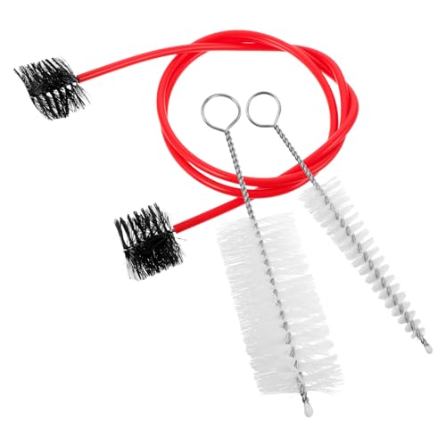 ERINGOGO 1 セット 管楽器用クリーニングブラシ トランペットマウスピースクリーナー チューブクリーニングブラシ 楽器クリーニングブラシ 掃除器具の付属品 赤 プラスチック
