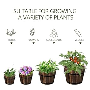 4packwoodenwhiskeybarrelplanterwithsaucer4759719woodenpotscontainerwithhandleswoodenbucketbarrelgardenplanterssetforplantsgardenhomedecorsupplies Urban Country Home Decor 4 pack wooden whiskey barrel planter with saucer 4759719 wooden pots container with handles wooden bucket barrel garden planters set for plants garden home decor supplies urban country home decor