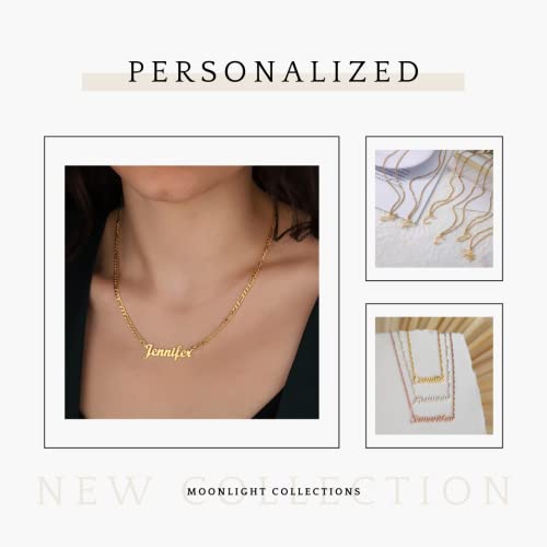 Pugster Custom Name Necklace Customizable Name Necklace for Women Name Plate Necklaces with Names2
