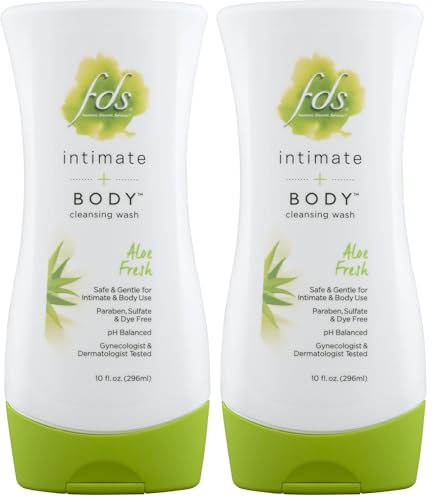 Image of FDS Feminine Hygiene Wash for Gentle Cleansing, Aloe Fresh, 10 Ounce (Pack of 2)