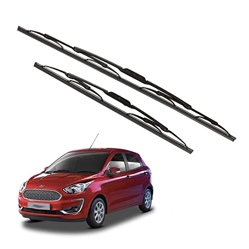 Image of Kylo Windshield Wiper for Fego /Conventional and Traditional Metal Type Windshield Water Repellency Scratch Proof Metal Wiper Blades Suitable for Figo (Driver Side - 22 inch, Passenger Side - 16 inch)