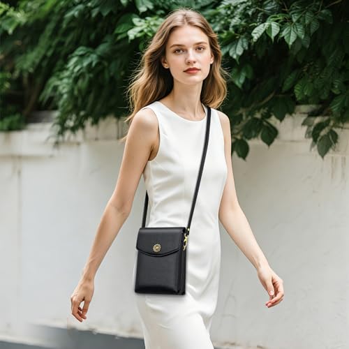 Image of Peacocktion Small Crossbody Bags for Women Travel Cell Phone Purse RFID Wallet Purses with Adjustable Strap Trendy