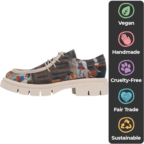 Image of DOGO Penny Loafers for Women - Handmade and Vegan Leather Platform Loafers for Women