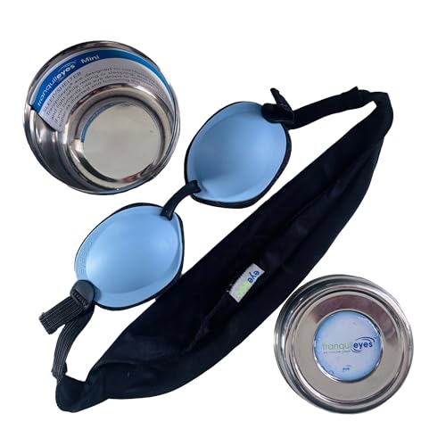 Eye Eco Tranquileyes Mini Sleep Eye Mask – Dark Eye Mask for Dry, Irritated Eyes - Soft Comfort Eye Shade - Adjustable Straps Creates Darkness – Travel, Nap, Sleep – Blue, Not One-Size-Fits-All - Thumbnail 7