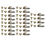 Alloy Boots Hook Rivets Metal Boot Hooks Lace Fittings with ivets with Tape Bronze Hiking Shoes Fastener Piece Clothing Accessories