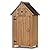 MCombo Outdoor Storage Cabinet, Small Storage Shed with 2 Removable Shelves, Wood Garden Tool Shed with Floor for Patio Yard Lawn, 0733 (Beige)
