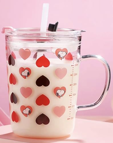 HOMELIF }OJbv R[q[Jbv ~NJbv Xg[Jbv 350ml e ϔMKX vʃJbv  Wt t  Snoopy 킢  W[XJbv dqWΉ KXRbv ȒP (350ML,