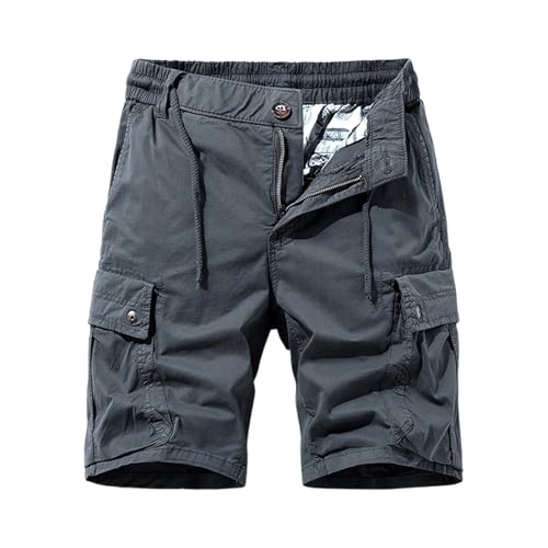 Short travail homme coupe droite ample WWricotta en coton léger de 5 pouces pour l'été
