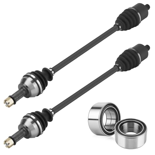 Image of Youxmoto Front Left /Right CV Axles & Wheel Bearing Kit Fit for Polaris RZR XP 1000 / XP 4 1000 2014 2015 2016 2017 2018 2019 & 2022 2023 (Highlifter 2016 Only), 4340 Chromoly Steel Drive Half Shaft