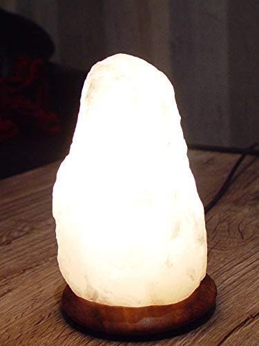 4-6kg White Salt Lamp Therapeutic Natural Rough Unique Rare Himalayan Rock Salt...