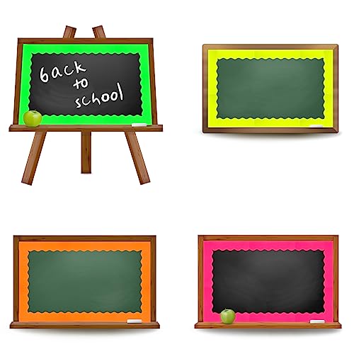 Image of Whaline 69Ft Neon Color Bulletin Board Border Fluorescent Green Yellow Orange Rose Red Decoration Borders Colorful Bulletin Board Stickers for School Classroom Office Home Party Decoration (Pack of 2)
