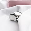 Personalised Cufflinks for Men Engraved Stainless Steel Cufflinks for Him Personalised Gifts for Dad Boyfriend Husband Best Man Usher Groomsman Anniversary Wedding with Gift Box (Clock) #5