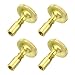 MECCANIXITY Lamp Turn Switch Knob On/Off Replacement Twist Knobs Extension 20mm Length for Lamp Socket, Electrophoresis Gold Pack of 4