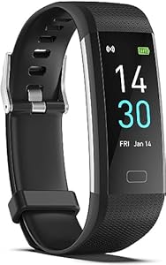 Septoui Fitness-Tracker Pulsuhr Blutdruck SpO2 Fitnessuhr IP68 Wasserdicht, 16 Sportmodi Schrittzähler Kalorienzähler Schlafmonitor Aktivitätstracker Damen Herren Smartwatch fur Android iOS