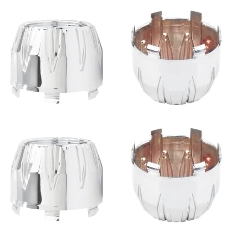 Rheedal 4Pcs 84mm(3.31inch) Center Caps for ION Alloy 171 179 Wheel Rim Replacement C101712MB C614101CB7 Hub Cap,(Chrome Out 84mm, Inner 79mm) Cover