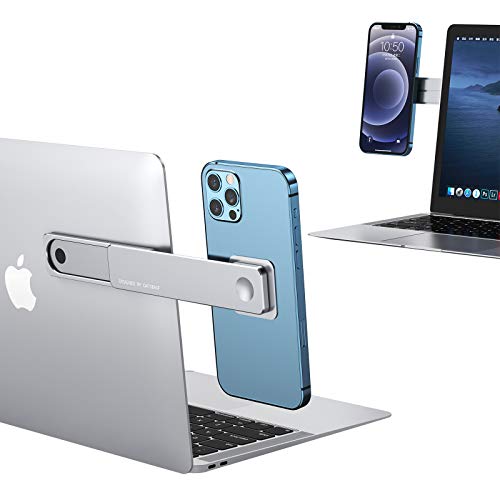 slvrbck Universal Handsfree Magnetic Smart Mobile Cell Phone Clip Computer Laptop Screen Monitor Side Magnet Holder Mount Stand for iPhone Sumsung Tesla Modle 3 Y