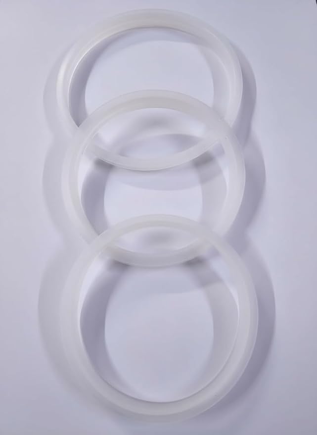 Image of WONDER STAR compatible preethi Silicone Gasket Set, Food-Grade Mixer Grinder Sealing Rings, Pack of 3 Sizes (8.5cm, 11cm, 12.8cm), Compatible with Preethi for Eco Twin, Eco Plus and Blue Leaf Mixers