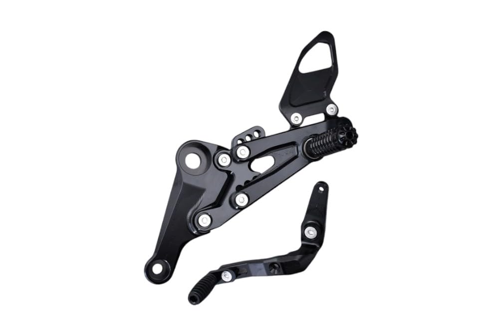 avdb-moto Pedane Arretrate Regolabili compatibile con APRILIA RS 660 / FACTORY 2020-2025, Tuono 660/ FACTORY 2021-2025 (Dorado)