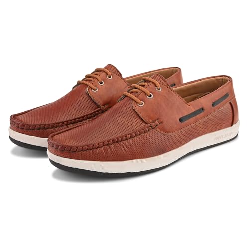 Image of Centrino Driving Loafers for Man | Shoes for Men Stylish | Casual Slip-On Moccasins | Cushioned Insole | Lightweight Comfortable Mens Loafer Shoes | Hand-Stitched Design | Slip On Shoes for Man Outings (9494)