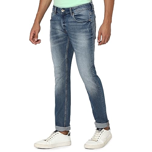 Image of Spykar Men's Rover Regular Fit Mid Rise Casual Jeans