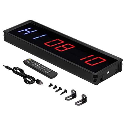 Gym Timer with Remote Control and Bright Display Cover