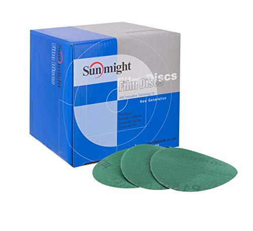 Sunmight Film 3" 180G Grip No Hole Disc, 54210, 50 Discs #TOP1