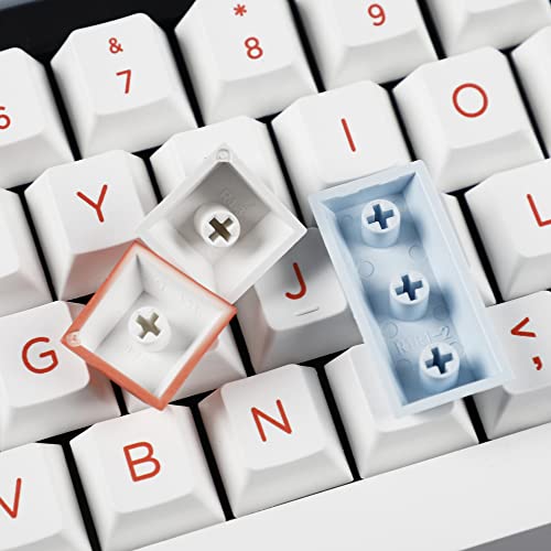 Image of 142 Salmon Keycaps Dye-Sub Thick PBT Cherry Profile Key caps for TKL 61 64 68 75 87 96 104 108 GMMK MX Mechanical Keyboard
