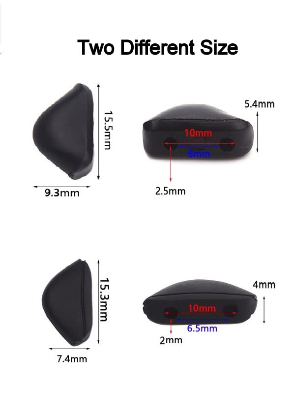 Galaxy Compatible 4 Pcs Nose Pads For Oakley Fives Squared, Turbine, Straightlink, Chainlink, Crosslink Pro Sweep, Pit Bull ,Valve, Triggerman, Badman, Double Edge (4 Pcs Two Different Size )