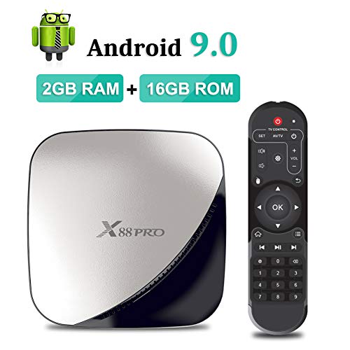 Android Box 9.0, X88 PRO TV Box 2GB RAM 16GB ROM RK3318 Quad-Core