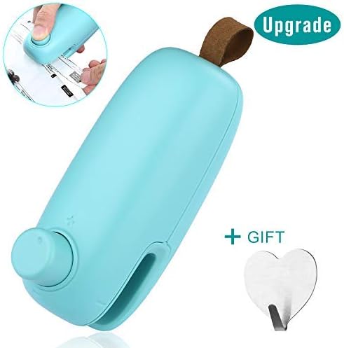 Heat Sealer, LENKA Bag Sealer, 2 in 1 Hand Held Mini Portable Bag Sealing Machine for Plastic Bags Food or Snack Storage Resealer with Safety Lock