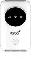 Roteador móvel, modem hotspot 4G LTE 5G 300Mbps até 10 dispositivos, slot SIM, bateria de 3200 mAh, dispositivo portátil para viagens, viagens de negócios, ao ar livre