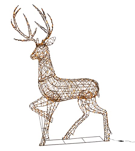 Lights4fun Grande renna luminosa