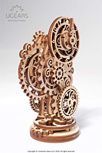 UGears Steampunk Clock 3D Wooden Puzzle - Wooden Clock Mechanical Model Construction Set - DIY Model Kits for Adults Teens and Children - Ideal Christmas and New Year Gift - Gorgeous Home D&eacute;cor steampunk buy now online