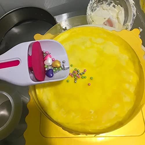 Cake Batter Distribution Scoop - Pancake Flour Paste Dispenser Scoop One-Touch Sliding Button Dispenses Batter Cupcake Batter Scoop, Home Kitchen Batter Dispenser Baking Tool #TOP4