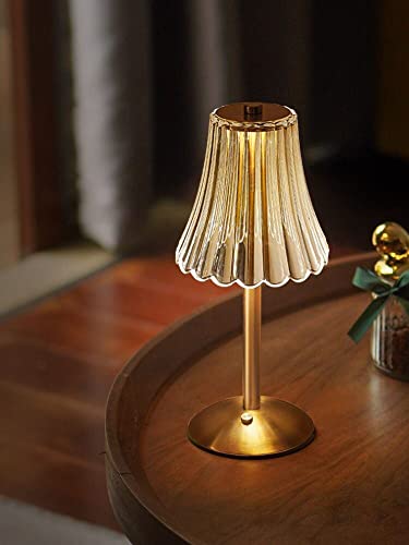 Kizozo Lampe de table LED sans fil avec batterie, lampe de table LED à intensité variable, lampe de chevet, lampe de bureau, lampe de table pour salon,...