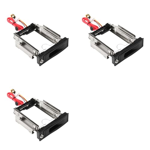 Support de adaptateur pour installer 3 disques 3.5 dans une baie 5.25 de PC de bureau