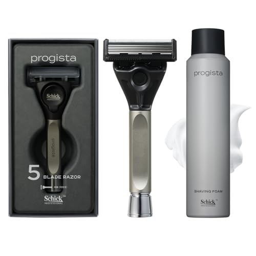 Schick(シック)プロジスタ 5枚刃シェーバーホルダー(刃付き) + プロジスタ シェービングフォーム180g