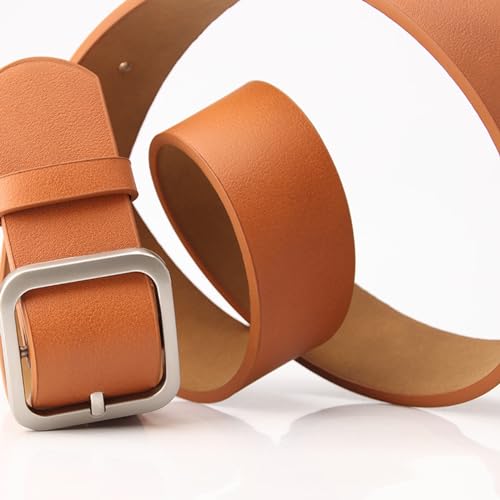 eYLun Womens Leather Belt Buckle Grommet Leather Waist Belts for Jeans Pants3