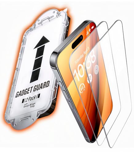 Gadget Guard Glass for iPhone 14 Plus 13 Pro Max Screen Protector [Pro-Active Shatterproof] Screen...