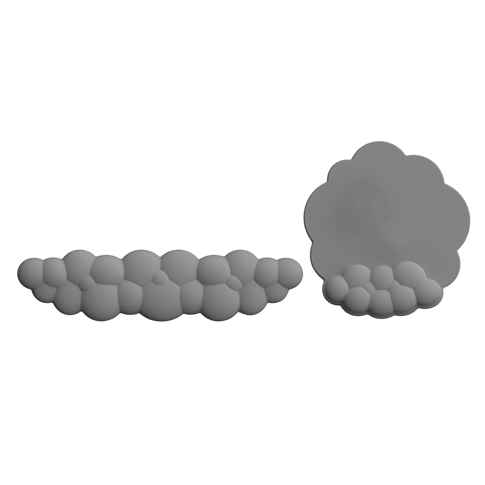 Ensemble de repose-poignet mignon pour clavier en silicone PU avec mousse à mémoire de forme pour clavier, support de poignet mignon pour soulager la douleur du clavier