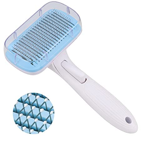 Woofy Self Cleaning Slicker Brush - Ultimate Dog Brush Tips for Shedding Hair, Pet Grooming Dematting Brush Easily Removes Mats, Tangles and Loose Fur from Pets Coat - Multicolor (B0C2KZHZZ2) Amazon Price History, Amazon Price Tracker