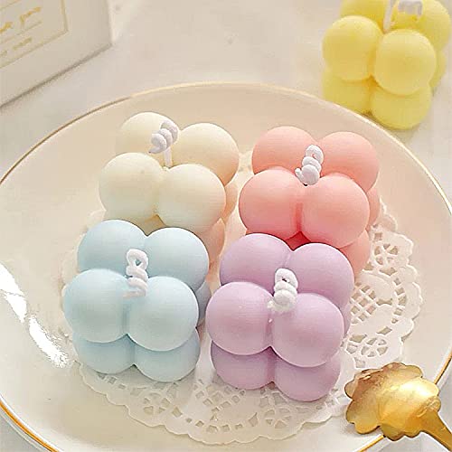 Kerzenform Bubble Kerzen, 15 in 1 3D DIY Silikonform Kerzen GieÃen Formen Heimdekorationen Bastel Silikon Kerzen Silikonform Bubble Candle Form für DIY Mousse Schokolade Kerze Harz Kuchen Handgemachte – Bild 5