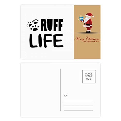 Cartes postales Ruff Life Père Noël pour des vœux de fin d'année chaleureux
