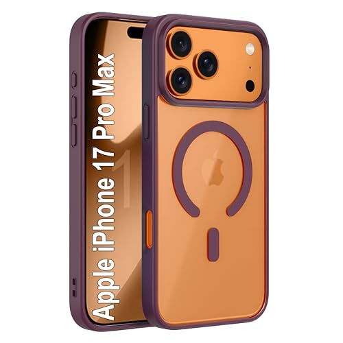 Image of amazon basics Back Case Cover for iPhone 17 Pro Max | Compatible for iPhone 17 Pro Max Back Cover | Scratch-Resistant Back Cover | Wine Red